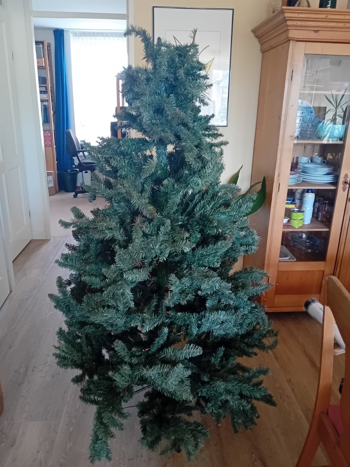 kunst-kerstboom, Ophalen, Gebruikt