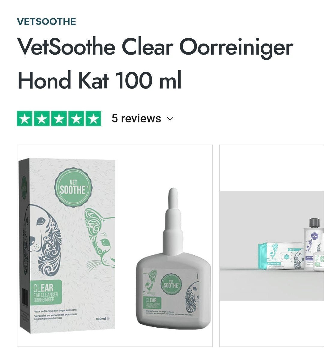 VetSoothe oorreiniger, Dieren en Toebehoren, Ophalen of Verzenden