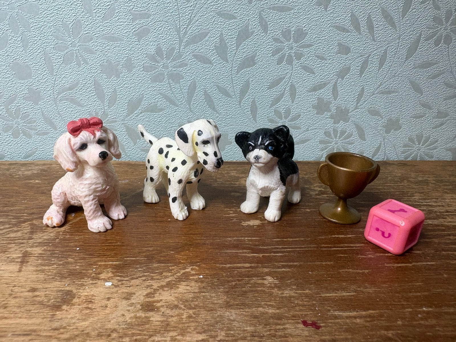 Puppy in my Pocket Playset Hondjes Poedel Dalmatiër Husky, Ophalen of Verzenden, Gebruikt