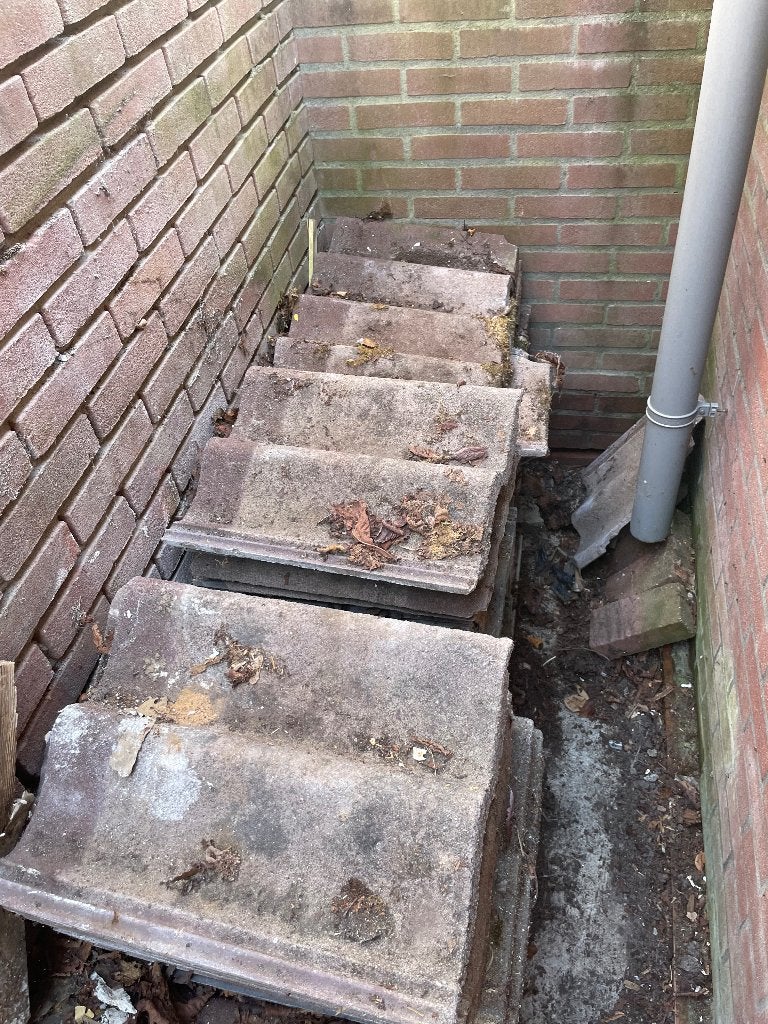 Dakpannen GRATIS AF TE HALEN, Doe-het-zelf en Verbouw, Dakpannen en Dakbedekking, Ophalen, Gebruikt, 15 m² of meer, Dakpannen