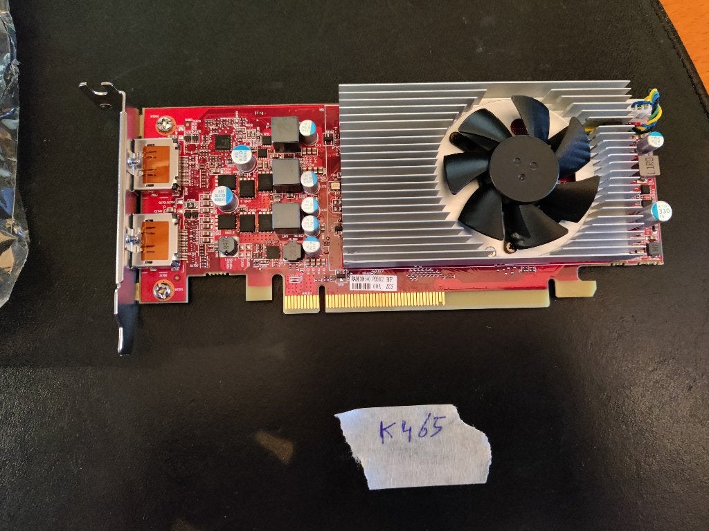 Dell AMD Radeon 540, 1 GB GDDR5 [K465] 1-6, Computers en Software, Videokaarten, PCI-Express 3, AMD, DisplayPort, Ophalen of Verzenden
