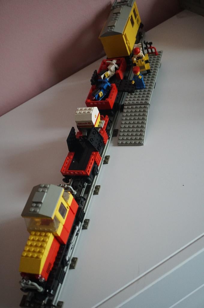 12 volt Lego vrachttrein 7735, Ophalen of Verzenden, Gebruikt