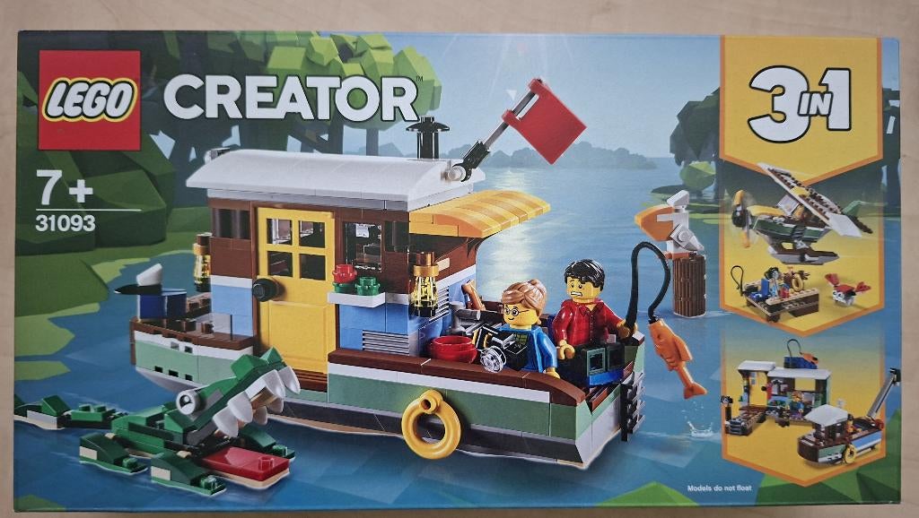 LEGO set 31093: Woonboot, Lego, Nieuw, Ophalen of Verzenden, Creator