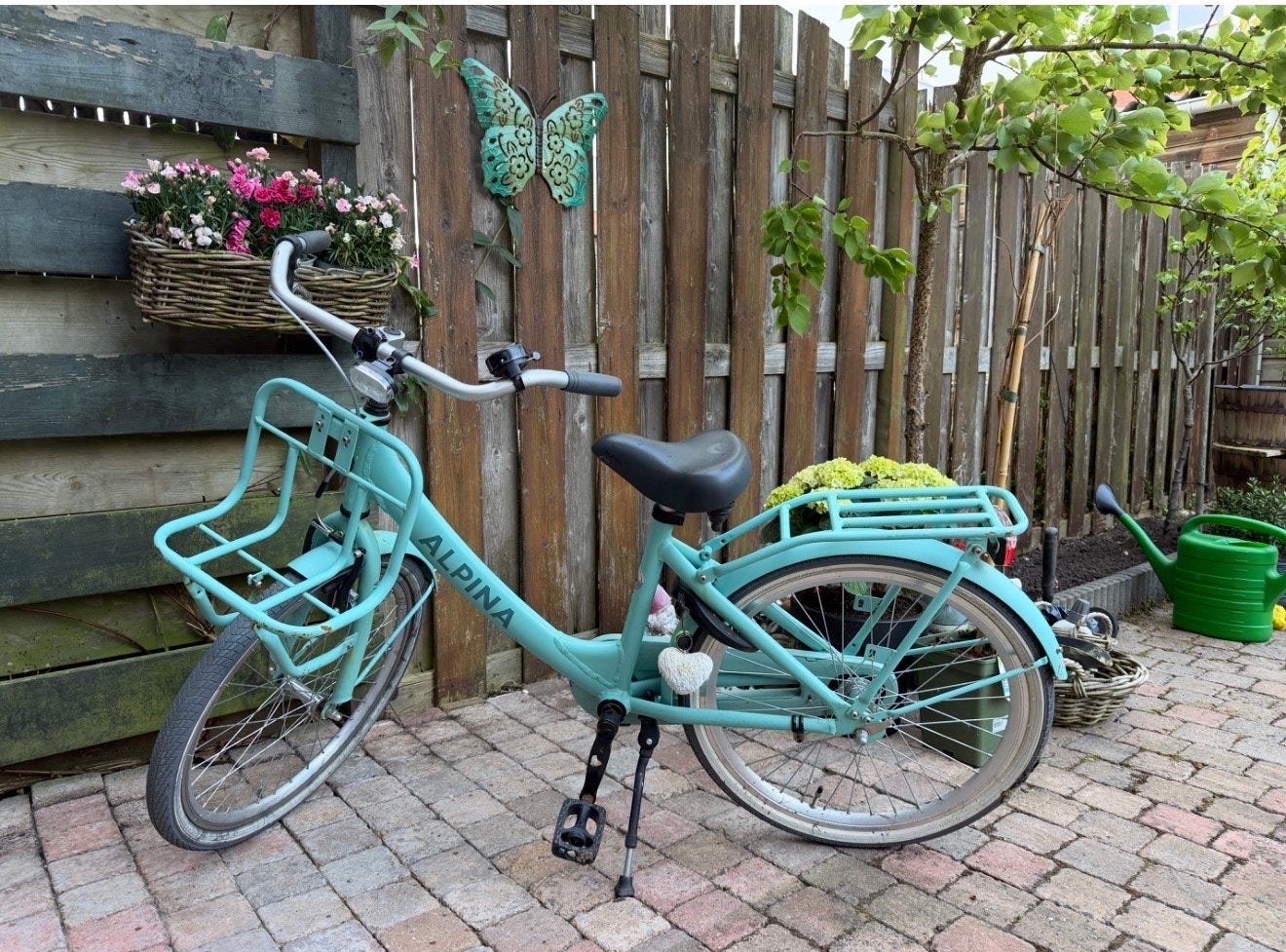Alpina damesfiets 22 inch - Turquoise, Fietsen en Brommers, Ophalen, Gebruikt, Overige merken