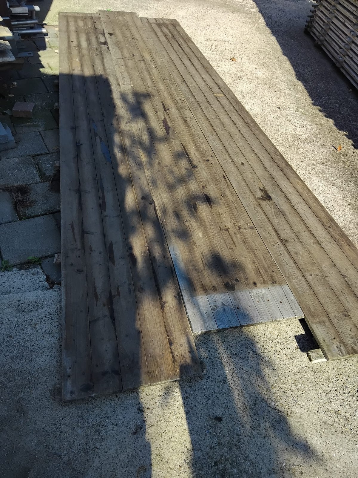 Vlondervloer, tentvloer 500m2 | KOOP, Ophalen of Verzenden, Zo goed als nieuw, 250 cm of meer, Planken