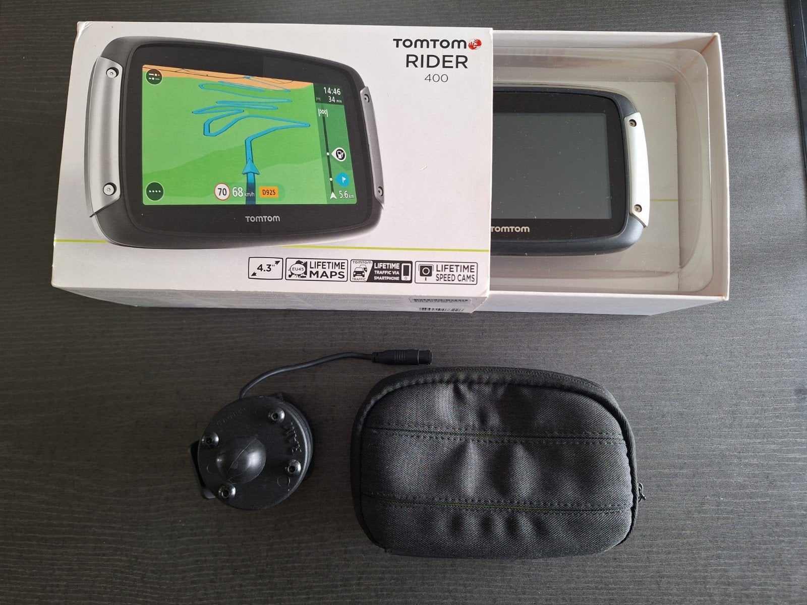 TomTom Rider 400 Europe incl. stuurmount, Motoren, Accessoires | Navigatiesystemen, Ophalen of Verzenden, Zo goed als nieuw
