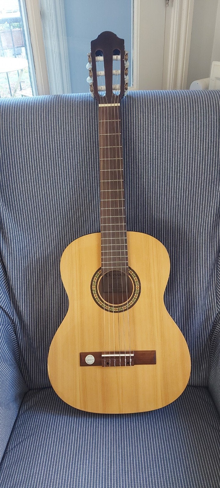 Classica Spaanse gitaar 1/2 met Thomann gigbag, Ophalen, Gebruikt, Klassieke of Spaanse gitaar