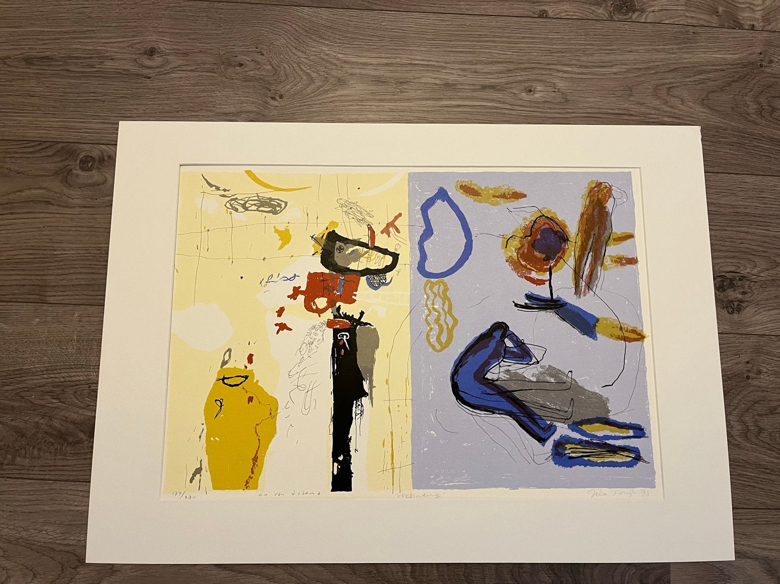 Verbinding Co van Assema en Joke Konijn, Gelimiteerde oplage, Ophalen of Verzenden, Abstract, Lithografie