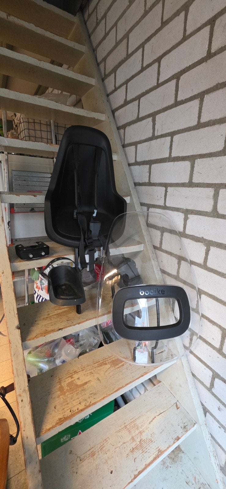 Bobike fietsstoeltje voor met windscherm, Ophalen, Voorzitje, Bobike, 0 t/m 13 kg
