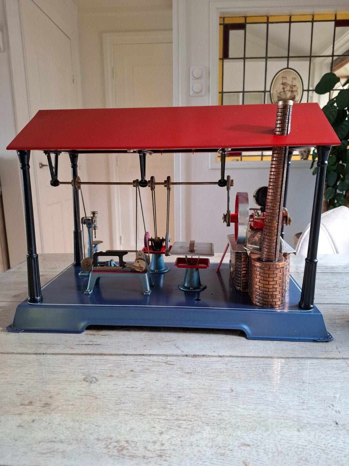 Wilesco Werkstatt Stoommachine D16 met aandrijfmodellen, Ophalen, Zo goed als nieuw, Groter dan 1:32