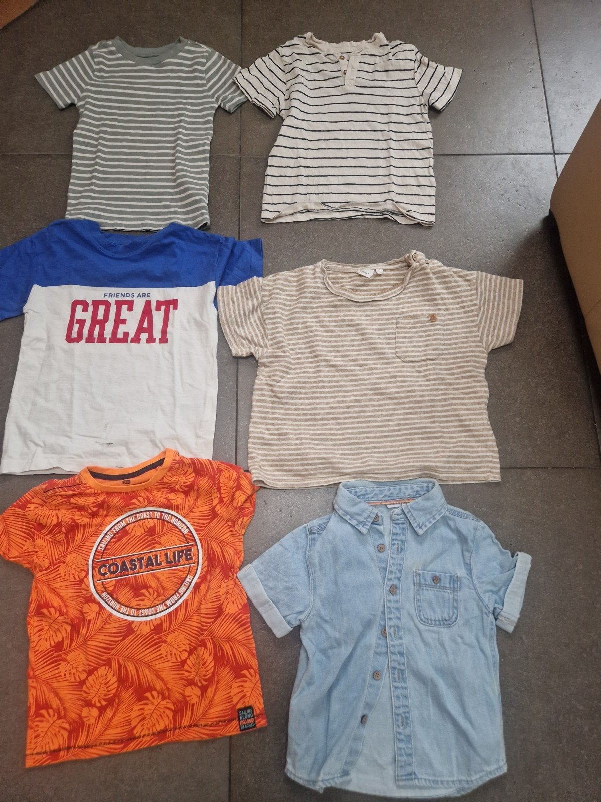 5 shirts 1 blouse Prenatal 110-116 samen 10 euro, Kinderen en Baby's, Ophalen of Verzenden, Zo goed als nieuw, Jongetje