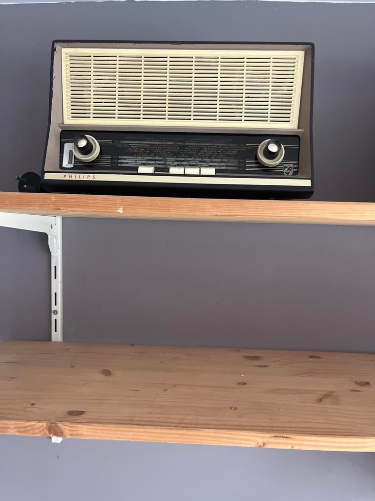 Vintage Philips buizenradio - Decoratief object, Ophalen of Verzenden