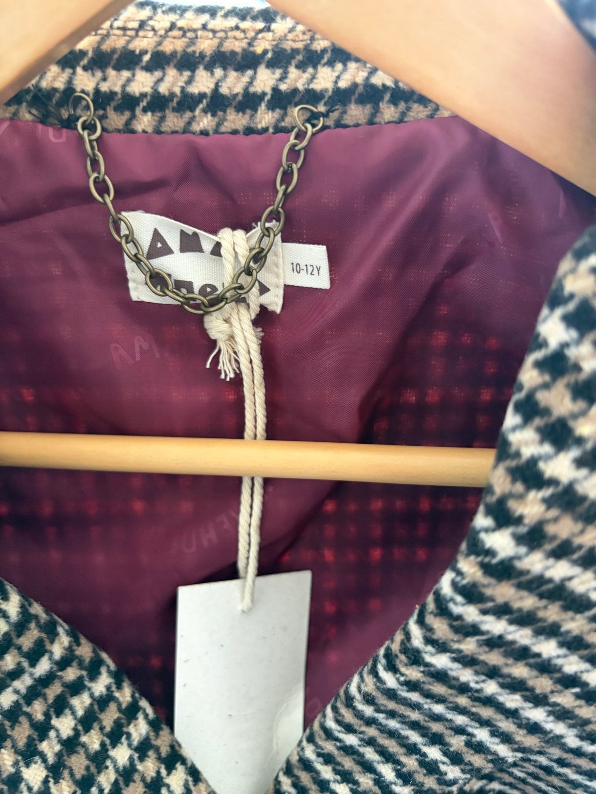 Ammehoela blazer jasje pied-de-poule 10-12Y, Ophalen, Nieuw, Jongen of Meisje