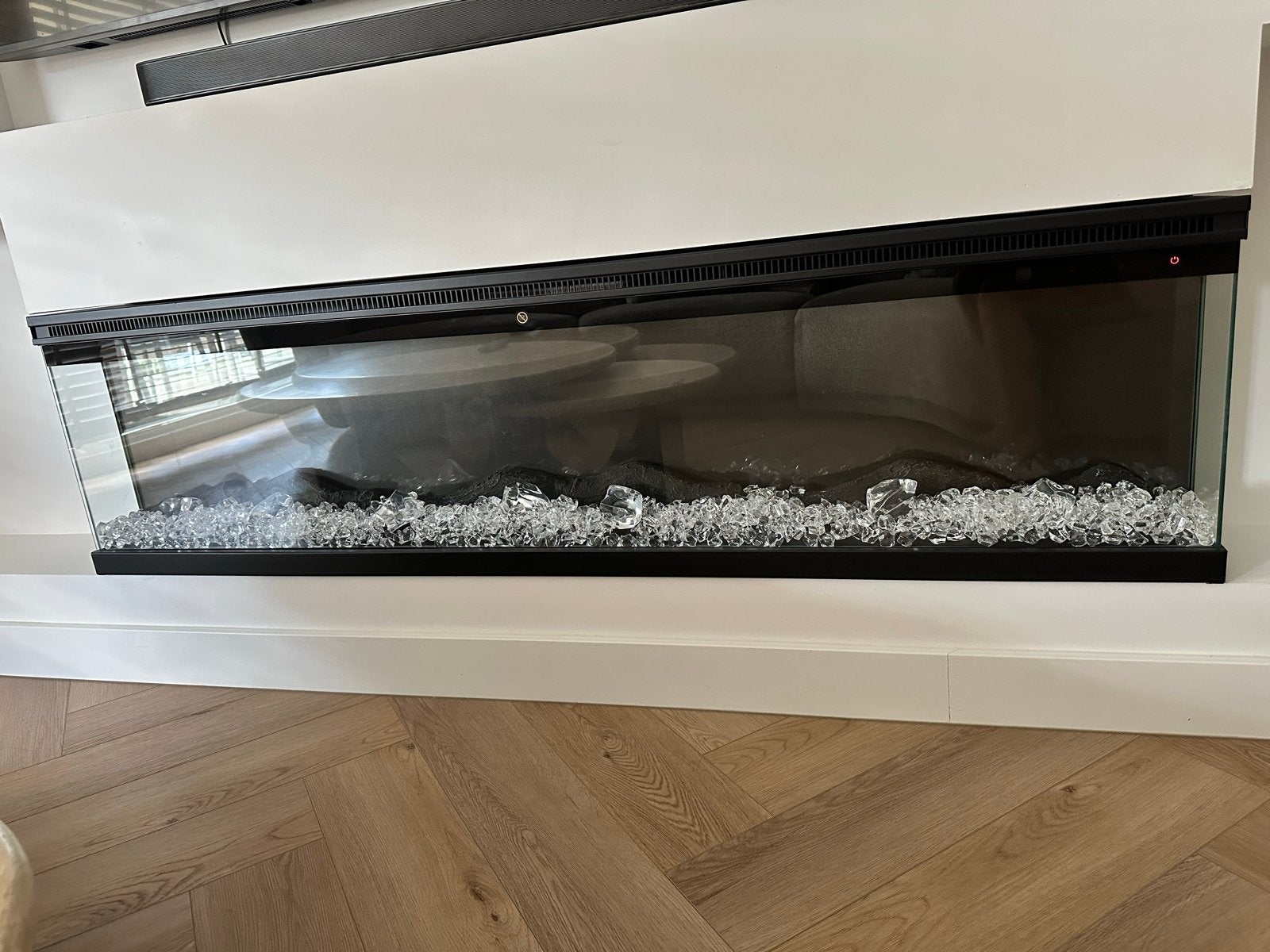 Elektronische openhaard 165 cm met diverse vlamkleuren, Ophalen, Gebruikt, Elektrische haard