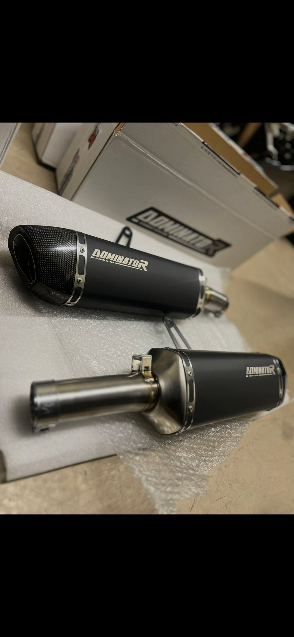 Hayabusa Gen3 21-26 uitlaten Dominator HP6 BLACK, Ophalen of Verzenden, Gebruikt