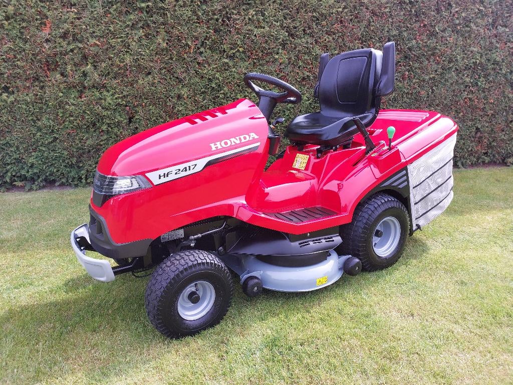 NIEUWSTAAT Honda HF2417 HME 13 UUR Mulch-Versamow zitmaaier, Tuin en Terras, Grasmaaiers, Ophalen, HONDA, Zo goed als nieuw, Benzine-grasmaaier
