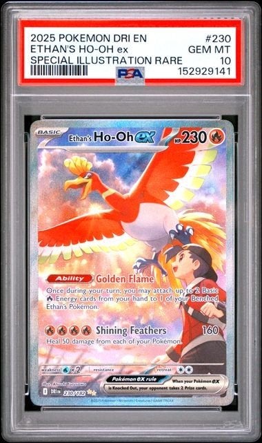 Ethan's HO-OH EX 230/182 PSA10!, Ophalen of Verzenden, Zo goed als nieuw, Losse kaart