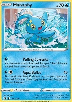 Manaphy – 275 – SWSH Black Star Promos – NM, Ophalen of Verzenden, Nieuw, Losse kaart