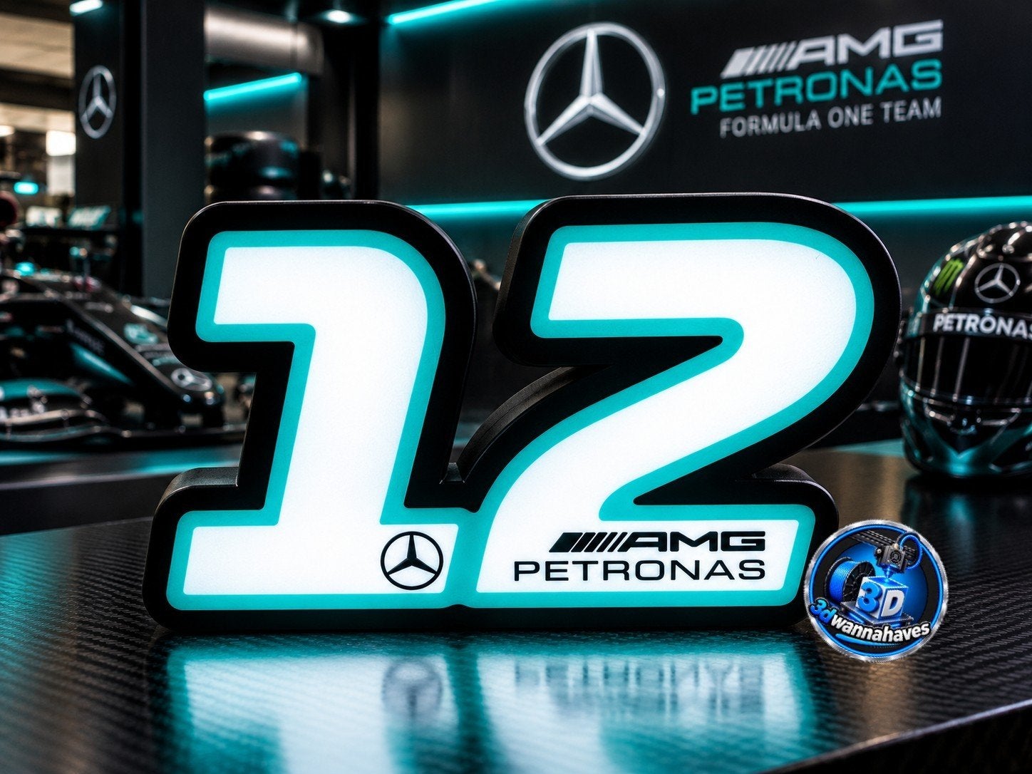 Mercedes F1 Kimi Antonelli Lichtbak - Eyecatcher, Ophalen of Verzenden, Nieuw, Formule 1