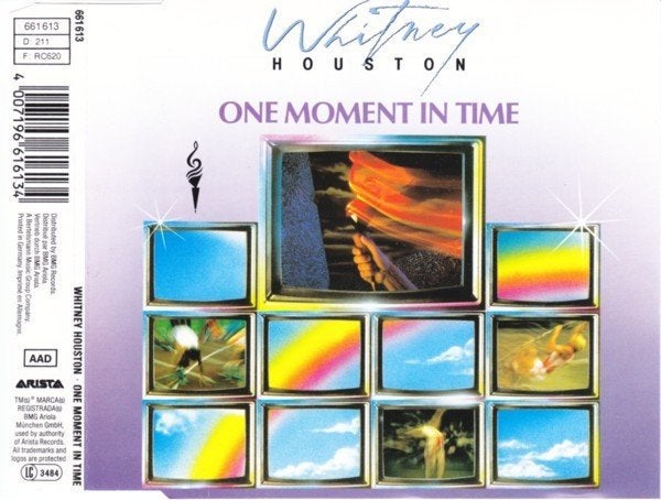 Whitney Houston – One Moment In Time CD Maxisingle 1988 💿, Verzenden, Zo goed als nieuw, Pop