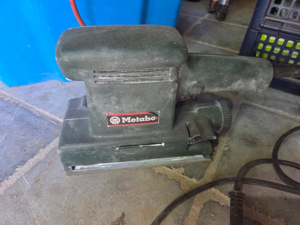 metabo vlak schuurmachine S-221, Ophalen of Verzenden, Gebruikt, Minder dan 600 watt, Vlakschuurmachine
