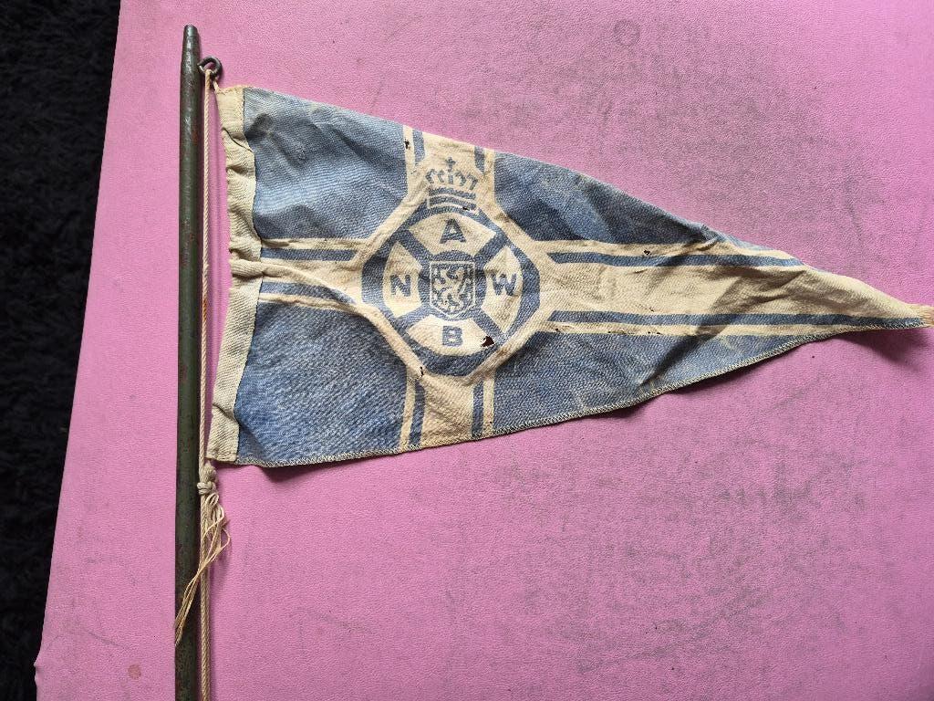 vintage anwb vlag, Ophalen of Verzenden, Gebruikt, Auto's