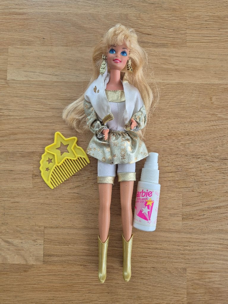 Vintage Hollywood Hair barbie uit de jaren '90, Ophalen of Verzenden, Gebruikt, Barbie