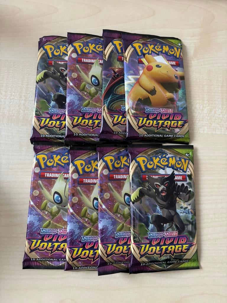 6x Vivid Voltage Booster Pack, Hobby en Vrije tijd, Verzamelkaartspellen | Pokémon, Ophalen of Verzenden, Nieuw, Booster