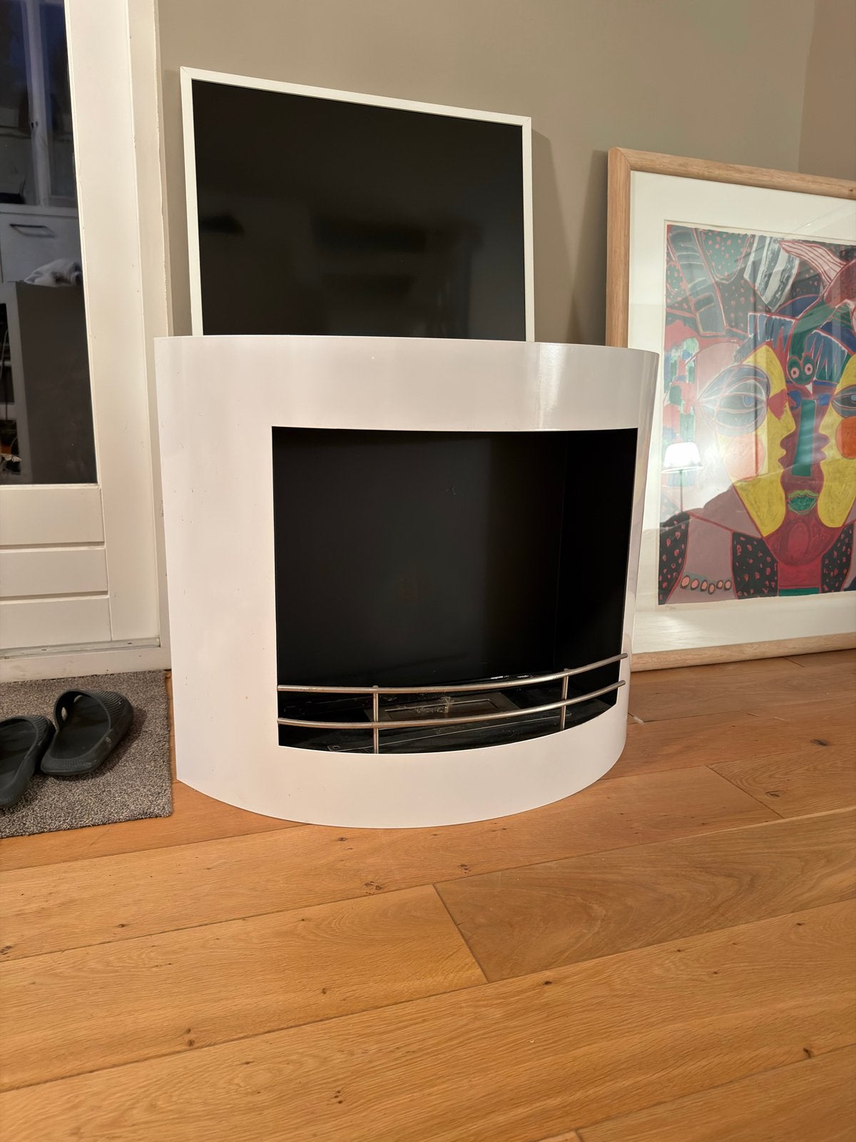 Tomasucci Bio Ethanol Haard Wit - Vrijstaand Design, Ophalen, Zo goed als nieuw, Vrijstaande haard, Overige soorten