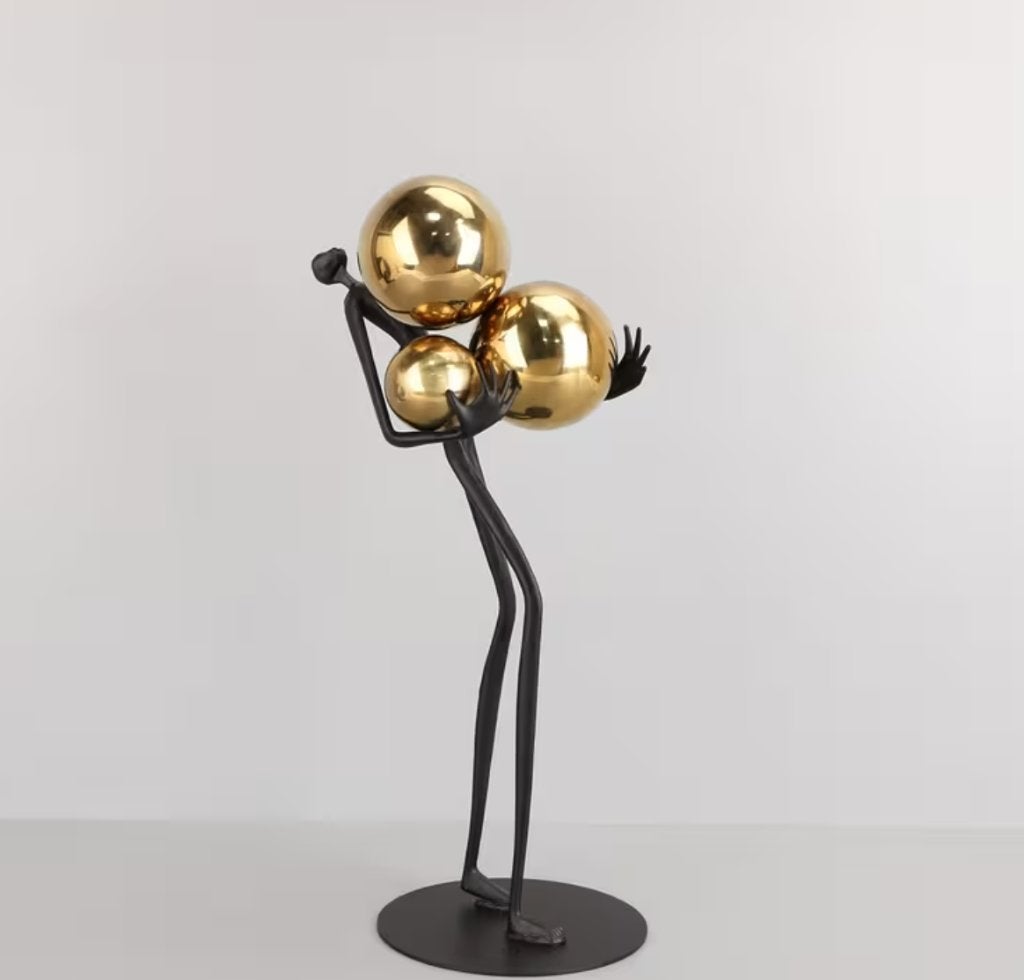 Abstract metalen Balhouder Sculptuur, Huis en Inrichting, Verzenden, Nieuw, Metaal