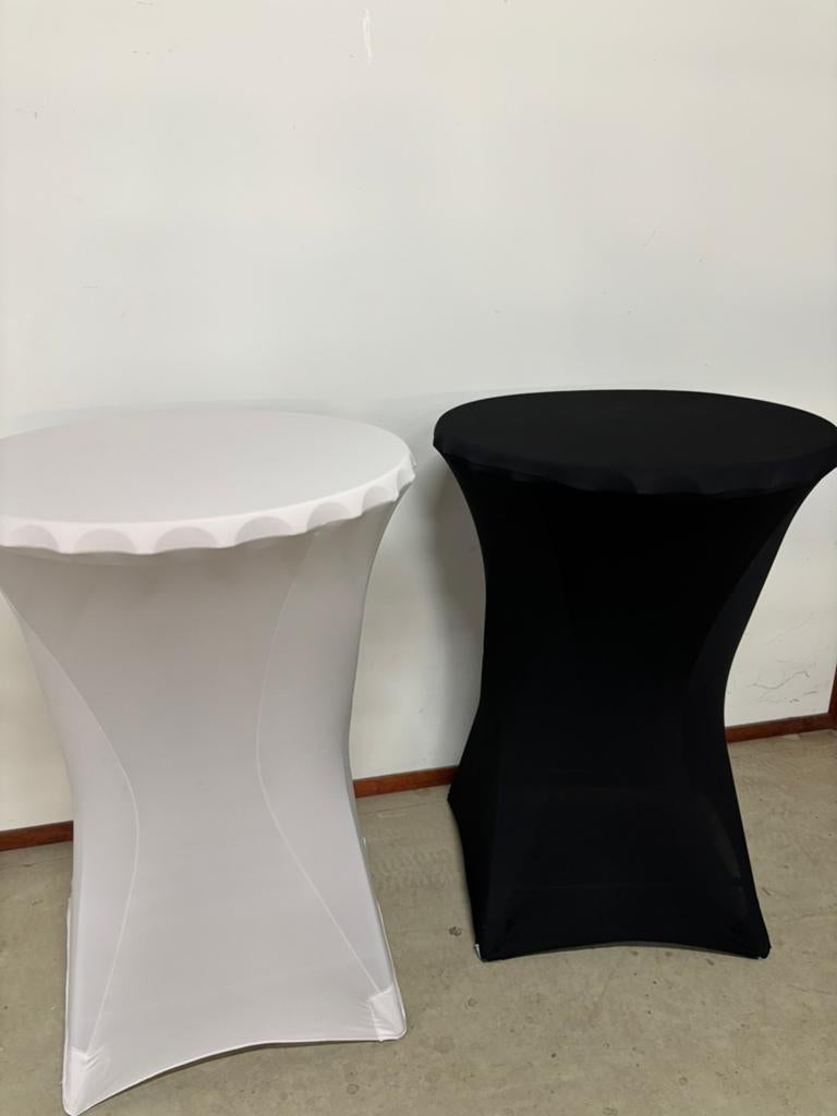 10x Staantafels + 8 hoezen ook te huur, Ophalen, Zo goed als nieuw