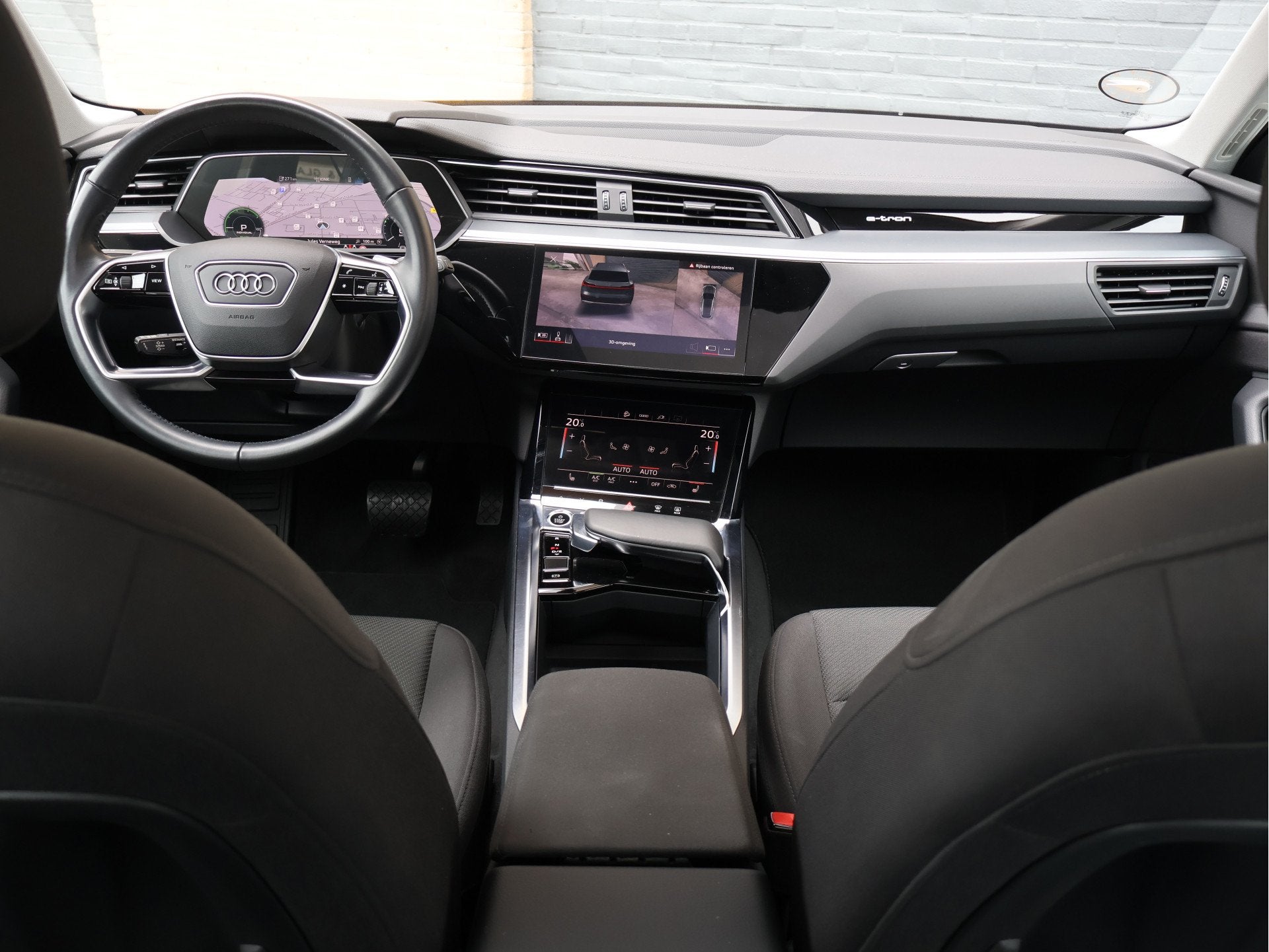 Audi e-tron 50 quattro 71 kWh S-line Luchtvering | Pano | 36, Automaat, Stof, 71 kWh, SUV of Terreinwagen