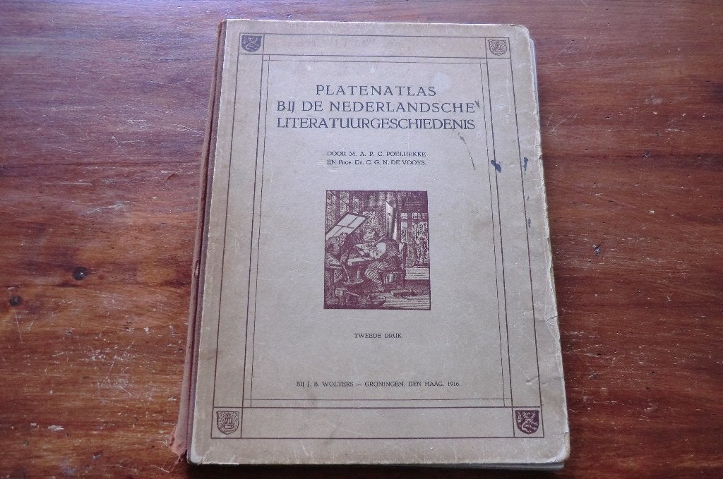 Platenatlas bij de Nederlandsche literatuurgeschiedenis, Ophalen of Verzenden, Gelezen