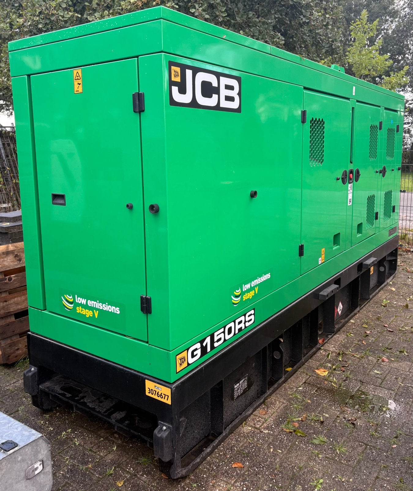 JCB 150 kVA aggregaat stage 5, Ophalen, Generator.sales@jcb.com, JCB Power Products Ltd. Lakeside Works Denstone Road, Rocester Uttoxeter, Staffordshire ST14 5JP United Kingdom