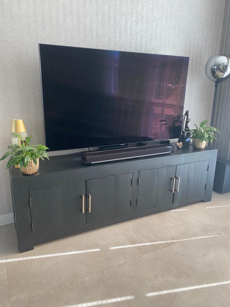 Zwart TV kastje of dressoir GRATIS OPHALEN, Ophalen, Zo goed als nieuw, 25 tot 50 cm