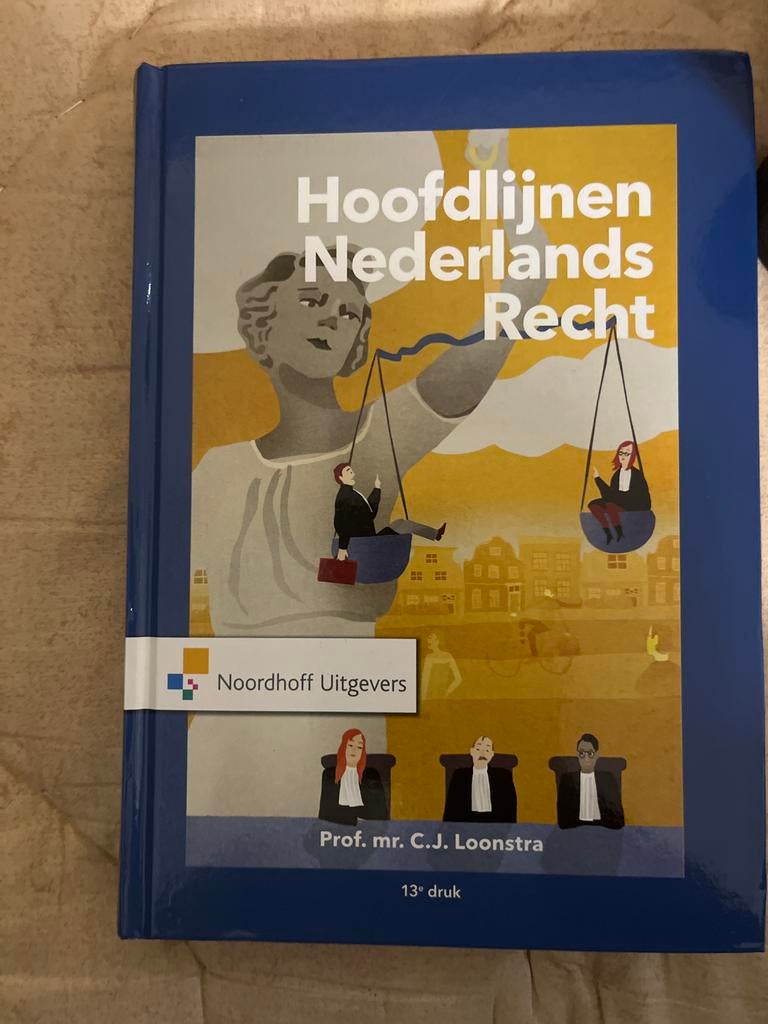 Hoofdlijnen Nederlands Recht - Prof. mr. C.J. Loonstra, Ophalen of Verzenden, Gamma, Zo goed als nieuw, HBO