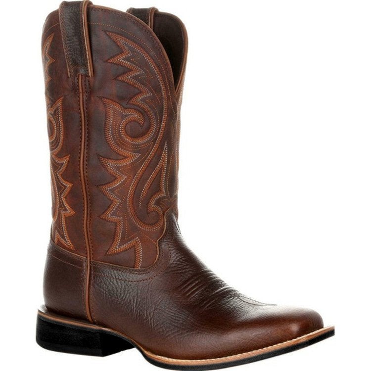 Bruine heren kunstleren cowboy laarzen / mannen schoenen, Verzenden, Nieuw, Bruin, Boots