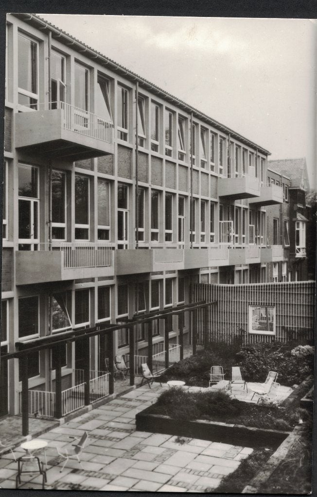 Scheveningen Nebo Ziekenhuis Zij-aanzicht. 1962., Ophalen of Verzenden, 1960 tot 1980, Zuid-Holland
