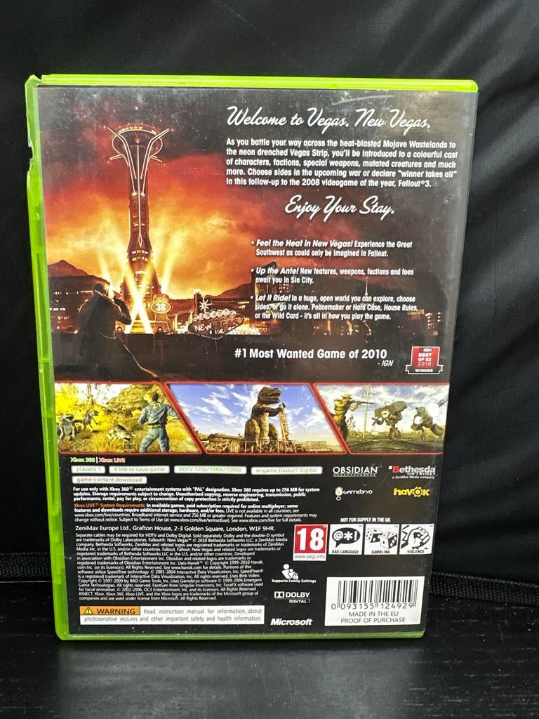 Fallout New Vegas Xbox 360 - Avontuurlijke RPG, Gebruikt, Vanaf 18 jaar, 1 speler, Ophalen of Verzenden