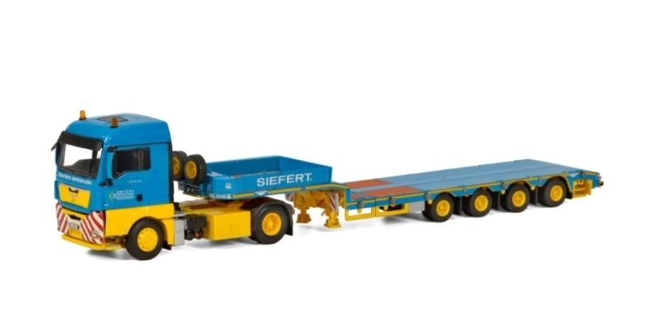 WSI MAN TGX XLX 4X2 + DIEPLADER SIEFERT, ., Nieuw, Ophalen of Verzenden, Bus of Vrachtwagen