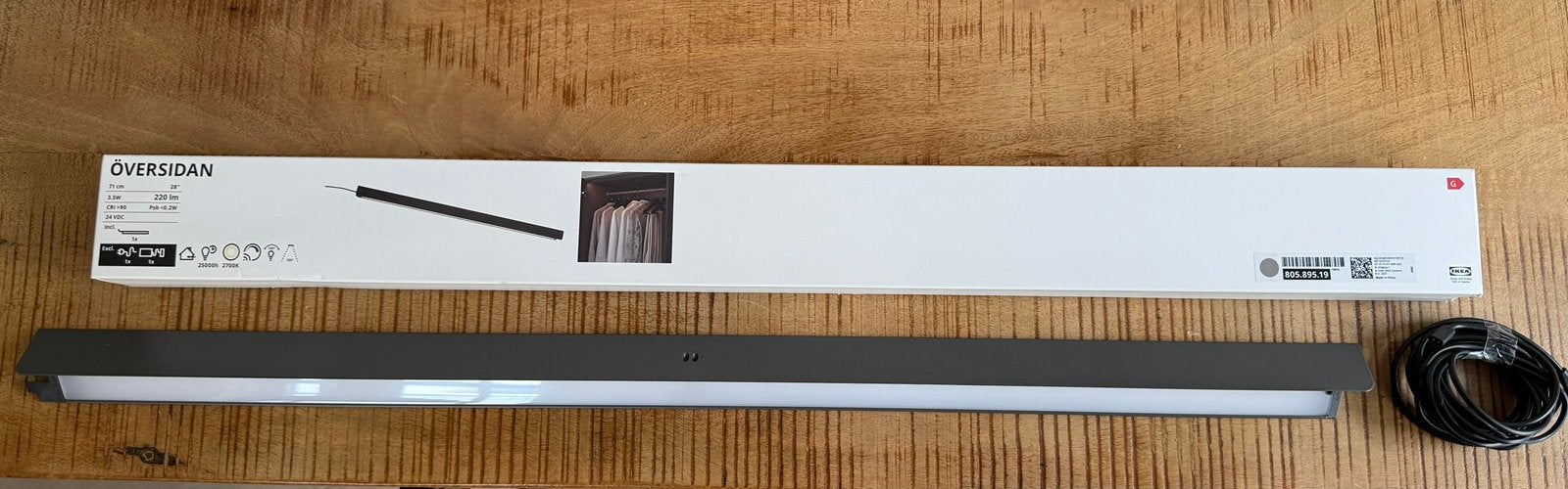 IKEA OVERSIDAN LED verlichting 71 cm, Zo goed als nieuw, Minder dan 100 cm, 25 tot 50 cm, 50 tot 100 cm