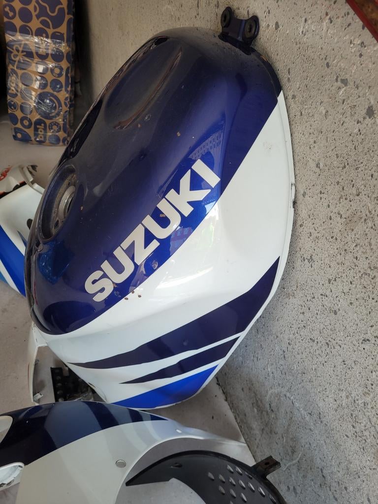 Kappenset Suzuki GSX-R 750 SRAD (96-99) - Blauw/Wit, Ophalen of Verzenden, Gebruikt