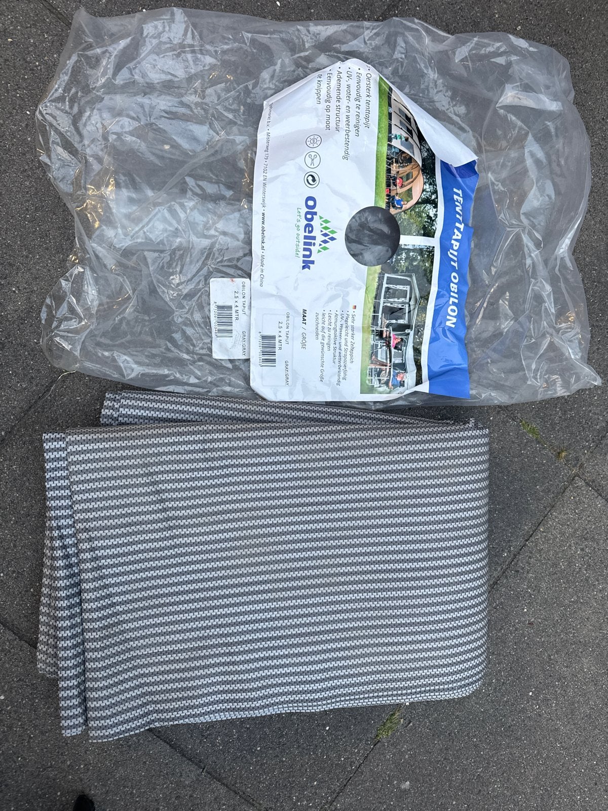 Tenttapijt Obelink 2,5x4 meter - Zo goed als nieuw, Ophalen, Zo goed als nieuw