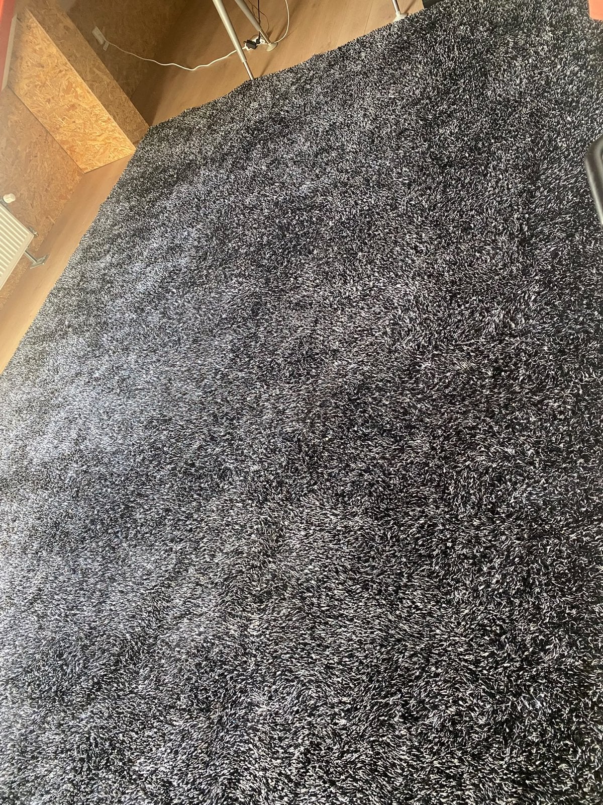 Groot Antraciet Vloerkleed 3.00x4.00 - Zwart/Wit/Grijs, Gebruikt, Ophalen of Verzenden, 200 cm of meer, Grijs