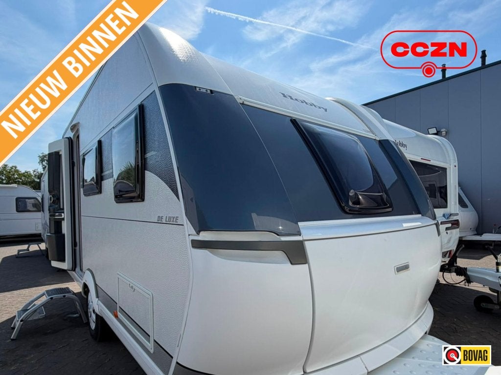 Hobby De Luxe 455 UF 1500 KG as,mover, Caravans en Kamperen, Rondzit, Hobby, Bedrijf, 4 tot 5 meter