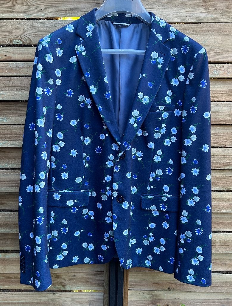 Colbert WE , Skinny Fit , Maat L, Kleding | Heren, Kostuums en Colberts, Maat 52/54 (L), WE, Blauw, Ophalen of Verzenden