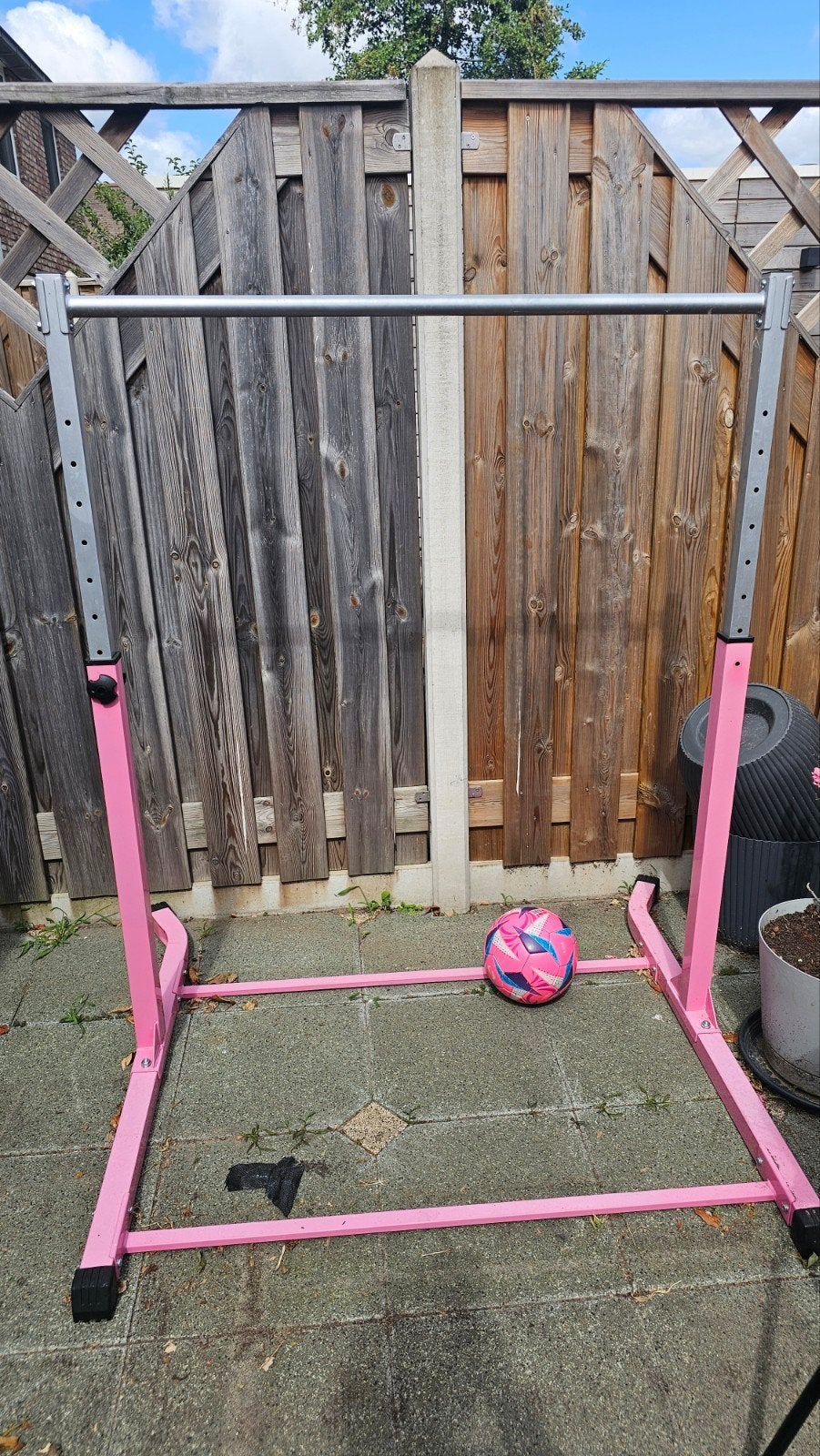 Gymnastiekbar 90-152cm hoog, Ophalen, Materiaal