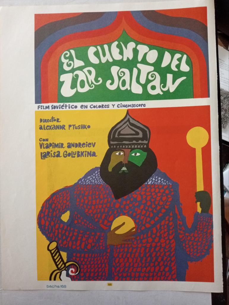 Sovjet Unie Rusland film affiche Cuba 1970, Ophalen of Verzenden, Gebruikt, A1 t/m A3, Film en Tv