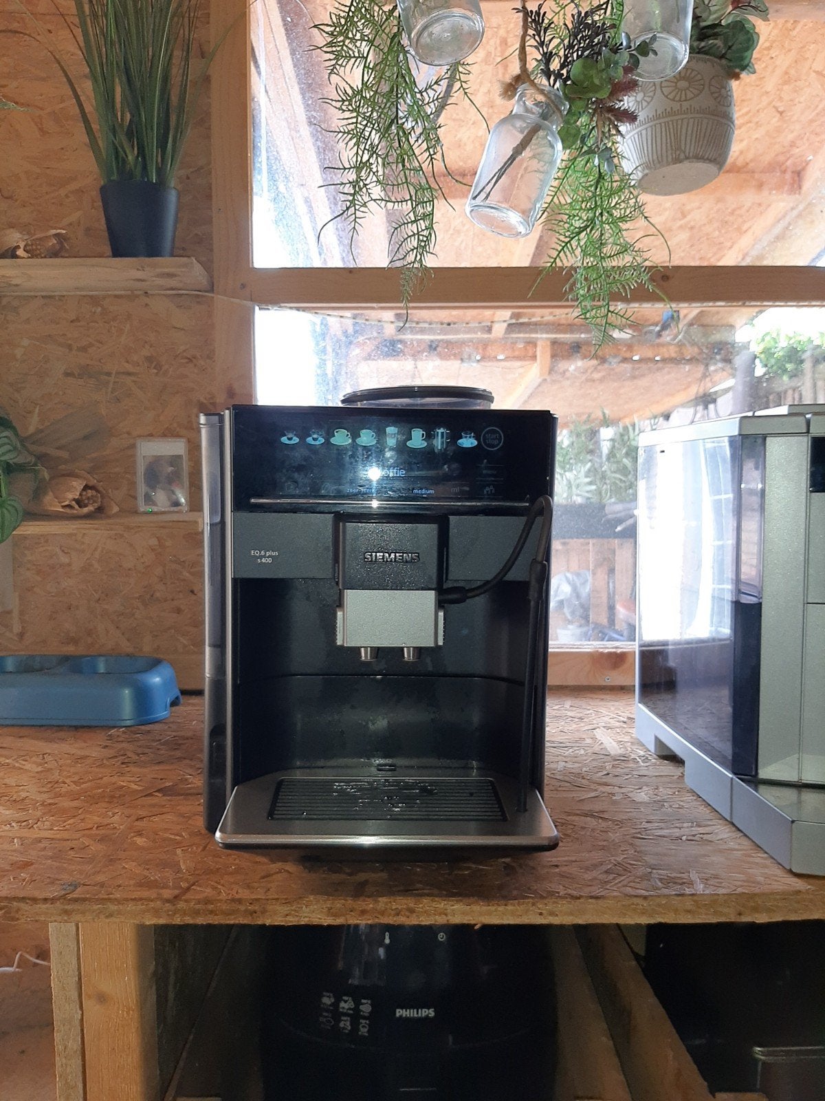 Koffiemachine Siemens eq6 plus s400, Witgoed en Apparatuur, Koffiezetapparaten, Ophalen, Gebruikt, Koffiemachine, Koffiebonen