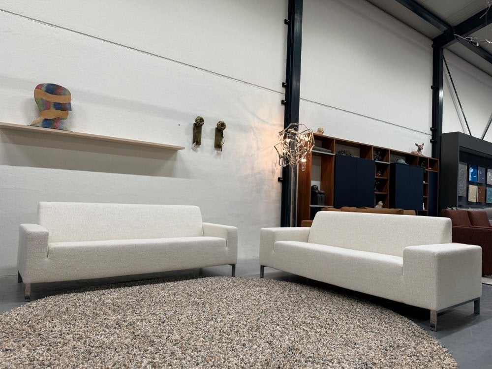 Nieuw Gelderland 6511 6515 Bank De Ploeg Moss Stof, Ophalen of Verzenden, Rechte bank, Info@gelderlanddesign.com, Gelderland
